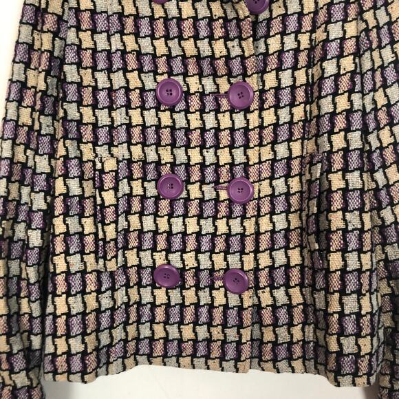 Vertigo Wool Blend Twill Double Breasted Peacoat Size XL - Picture 4 of 11